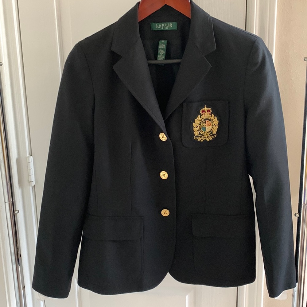 Lauren Ralph Lauren black vintage blazer size 10P
